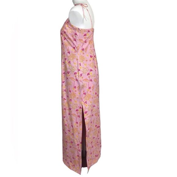 Lily Pulitzer Sunset Pink Turtle Soup Maxi Dress Spaghetti Straps Size 6 - Picture 5 of 15